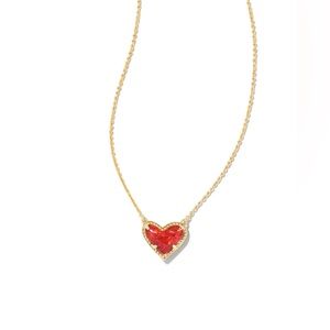 Kendra Scott Red Heart Necklace